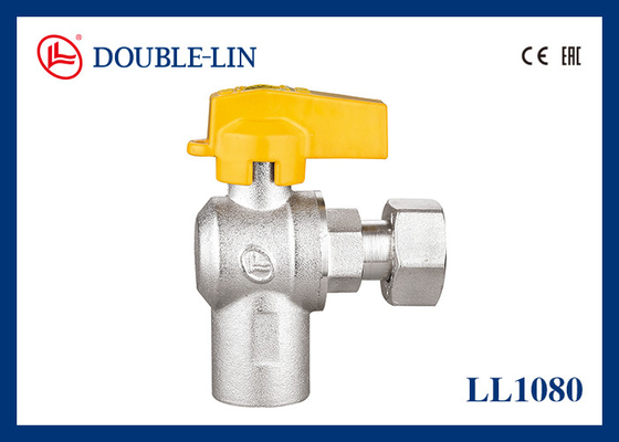महिला x घूमने वाली महिला नट F3/4" x F3/4" पीतल गैस वाल्व