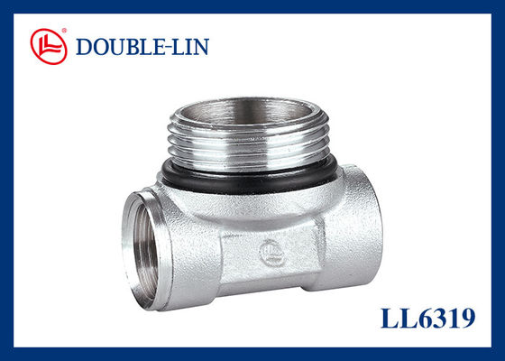 F1/2"×F1"×F1/2" पानी महिला टी कनेक्टर