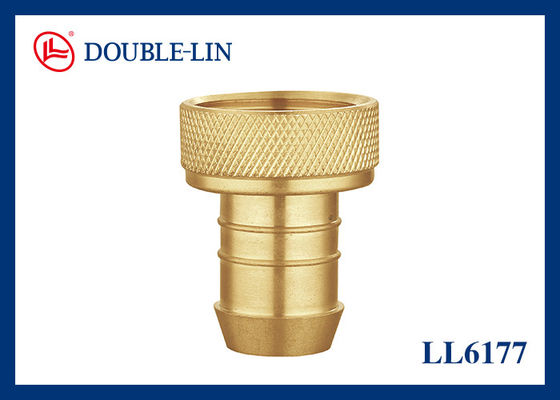 F1/2" x 14.3mm 2 टुकड़ा पीतल महिला नली कनेक्टर