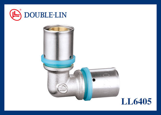 HPB 57-3 DIN 259 16-2.0×20-2.0 पीतल कोहनी फिटिंग