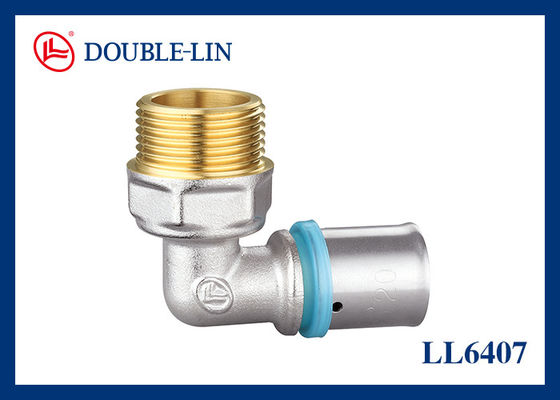 BS2779 थ्रेड M3/4" HPB 57-3 ब्रास मेल एल्बो
