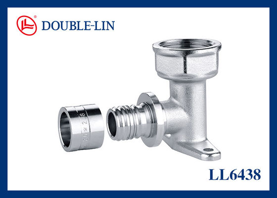 HPB 57-3 पीतल 20×F3/4" महिला वॉल प्लेट एल्बो