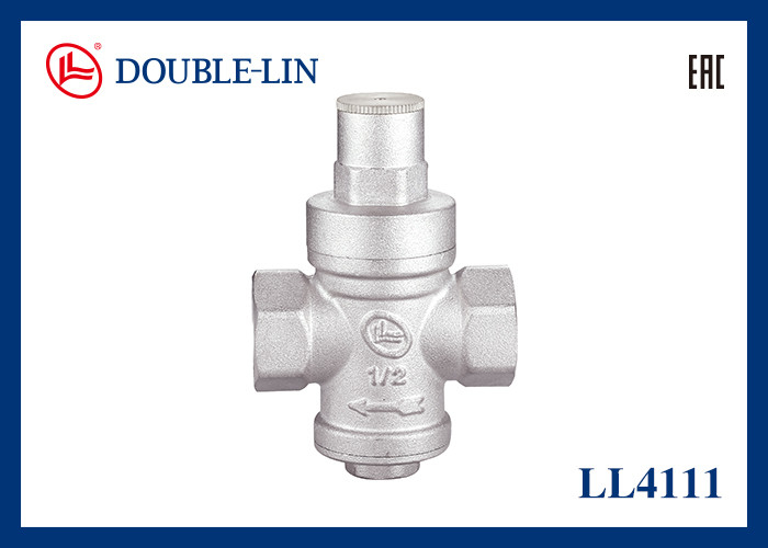 1/2" 3/4" प्रेशर कम करने वाला वाल्व PN16 ISO228 थ्रेड 0℃ से 80℃ कार्यशील दबाव