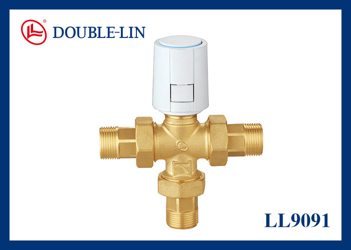 पीतल मोटर चालित तीन-तरफा डायवर्टर वाल्व 3/4 इंच ISO228 थ्रेड