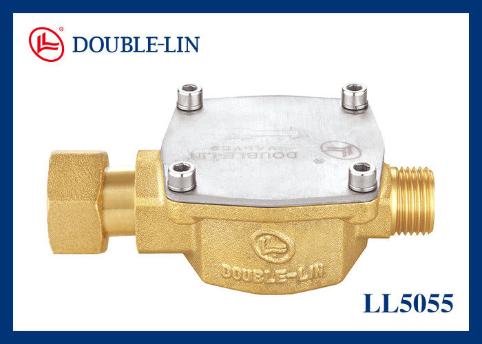 5 बार ISO228 थ्रेड F3/4" x M1/2" ब्रास गैस फ़िल्टर